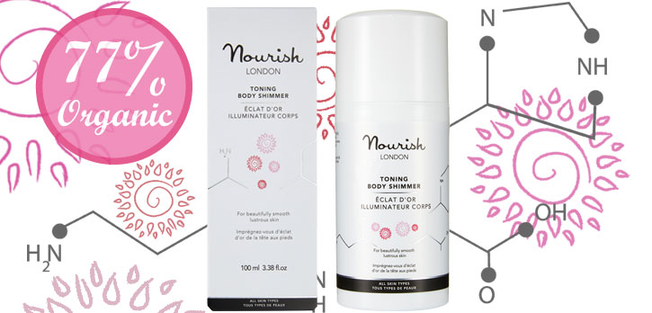 Nourish Golden Glow organikus tonizáló testápoló
