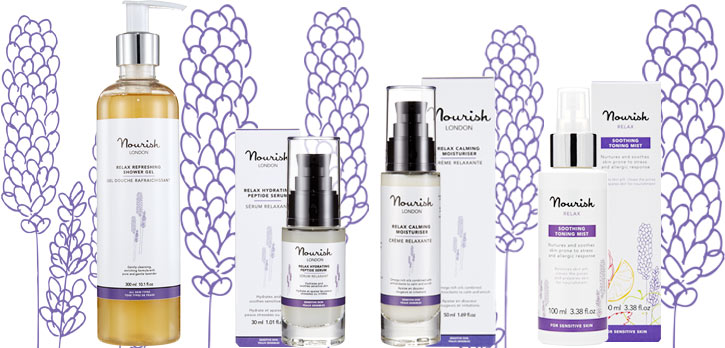 Nourish Relax organikus bőrápoló termékcsalád
